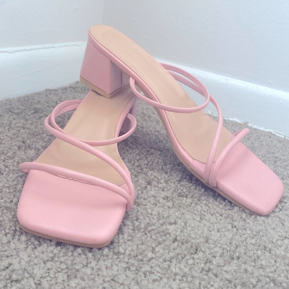 Pink Low heels